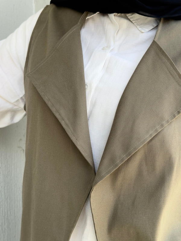 Premium Gabardine Modular Coat – olive