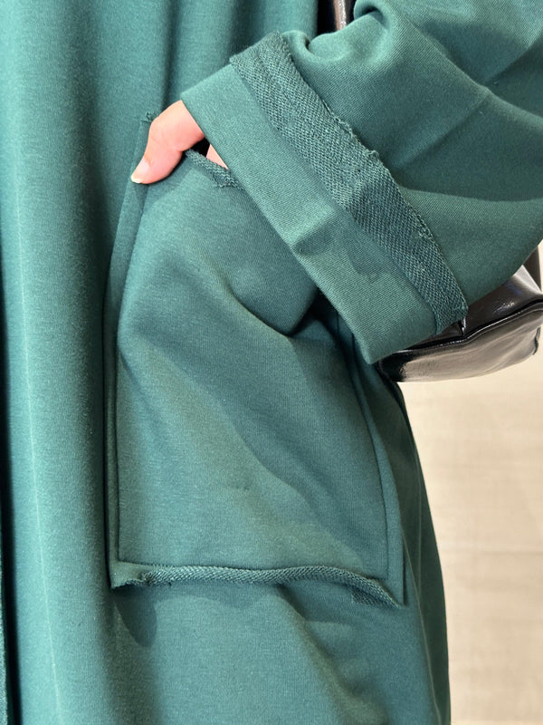 Urban sweat dress - Deep Green