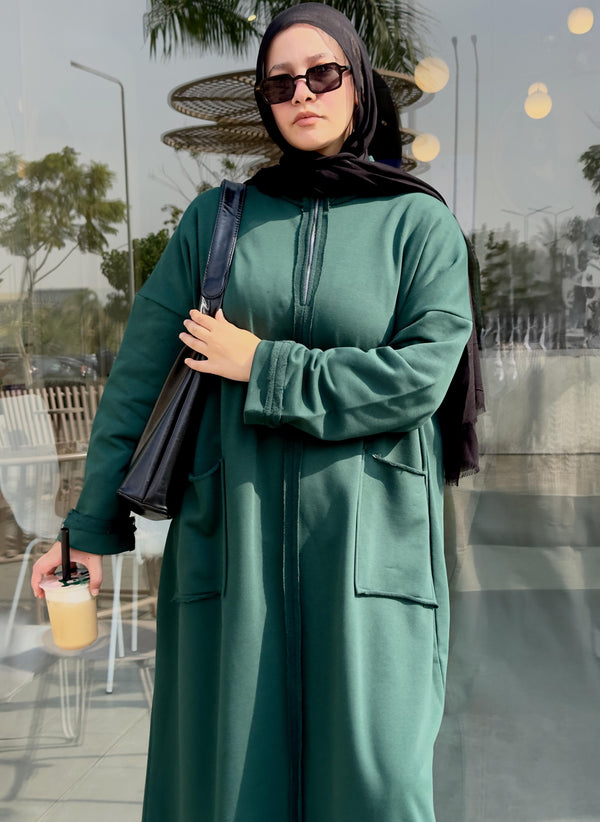 Urban sweat dress - Deep Green