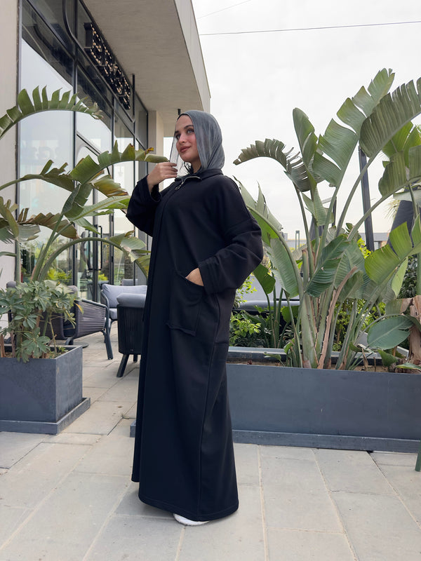 Urban sweat dress - Black