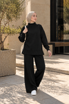 Relaxed Fit Two Piece Set - Black NUVIRA