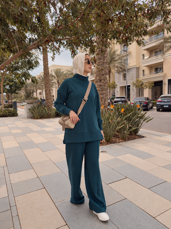 Relaxed Fit Two Piece Set - INDIGO NUVIRA