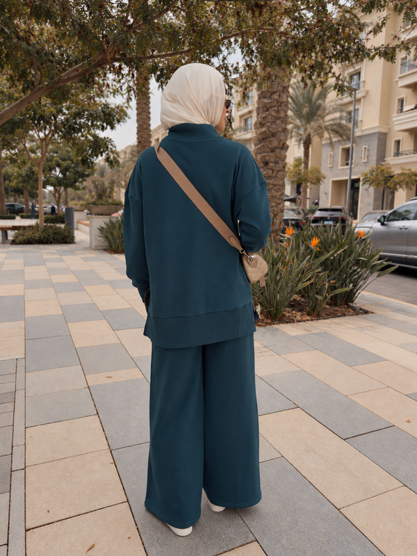 Relaxed Fit Two Piece Set - INDIGO NUVIRA