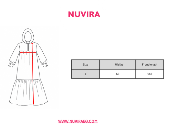 Hooded Flared Maxi Dress - Dusty Olive