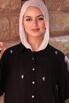 Pearl - Embellished Koresha Two - Piece Set – Black - NUVIRA -