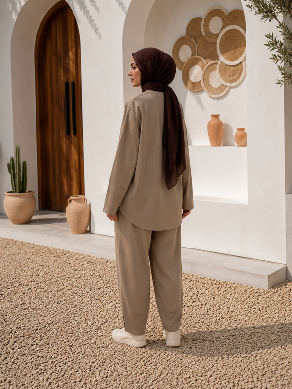 Oversized Comfort Set - Mocha Beige