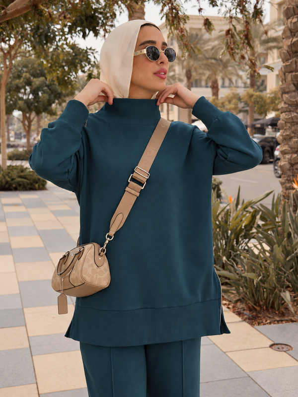 Relaxed Fit Two Piece Set - INDIGO NUVIRA