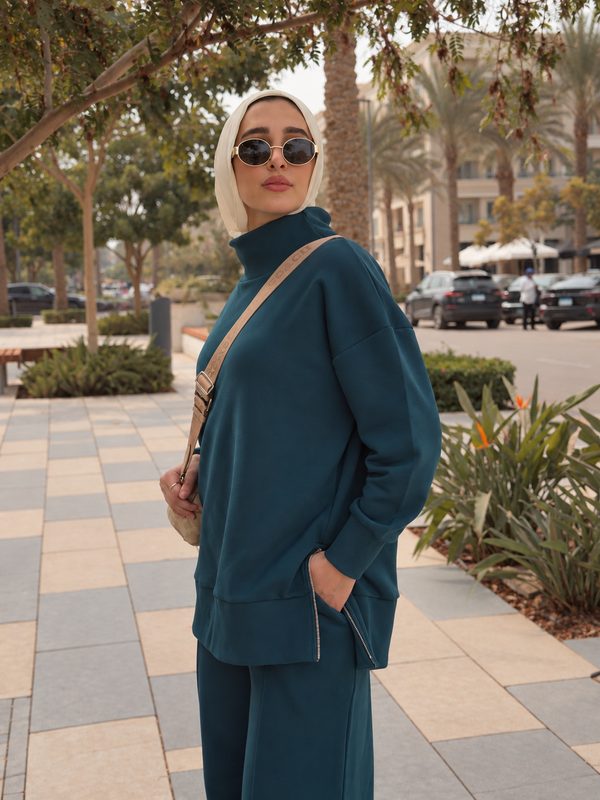 Relaxed Fit Two Piece Set - INDIGO NUVIRA