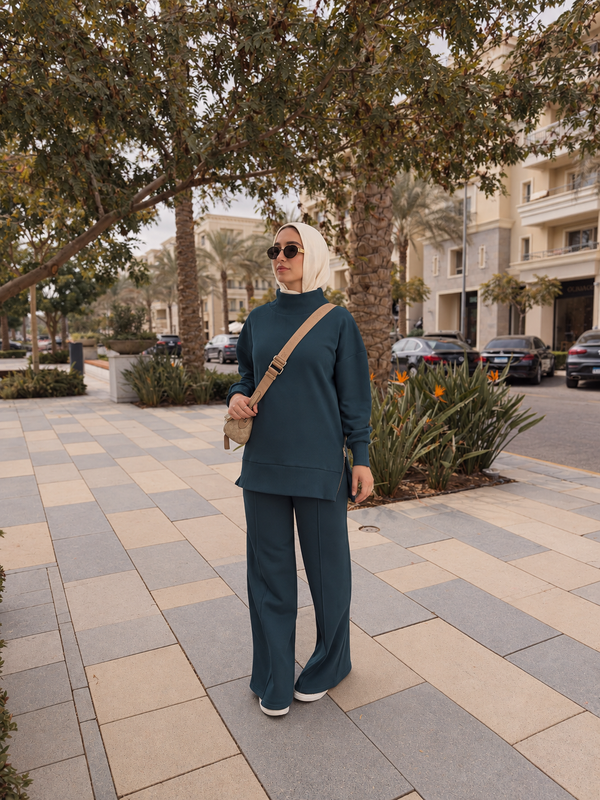 Relaxed Fit Two Piece Set - INDIGO NUVIRA