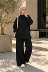 Relaxed Fit Two Piece Set - Black NUVIRA