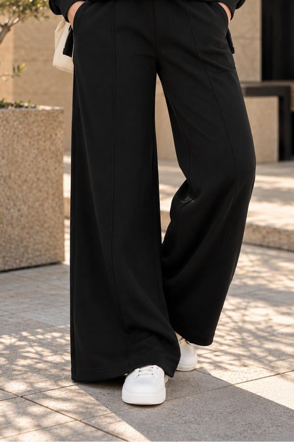 Relaxed Fit Two Piece Set - Black NUVIRA