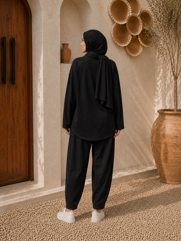 Oversized Comfort Set -Black