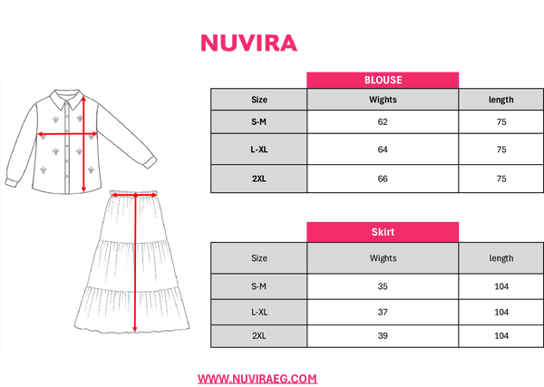 Pearl - Embellished Koresha Two - Piece Set – Fuchsia - NUVIRA - 