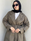 Premium Gabardine Modular Coat – olive - NUVIRA - 
