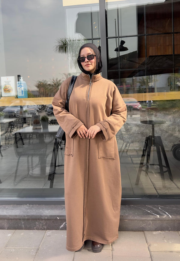 Urban sweat dress - Beige - NUVIRA - 