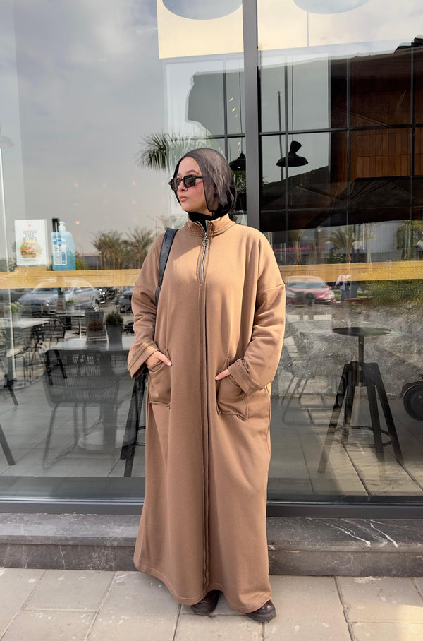 Urban sweat dress - Beige - NUVIRA - 