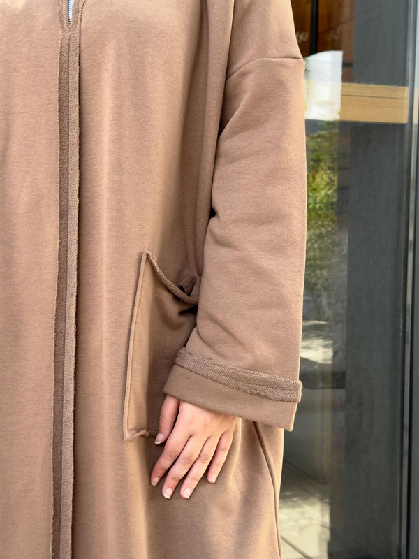 Urban sweat dress - Beige - NUVIRA - 