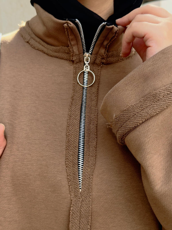 Urban sweat dress - Beige - NUVIRA - 