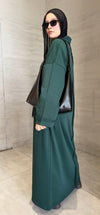 Urban sweat dress - Deep Green - NUVIRA - 